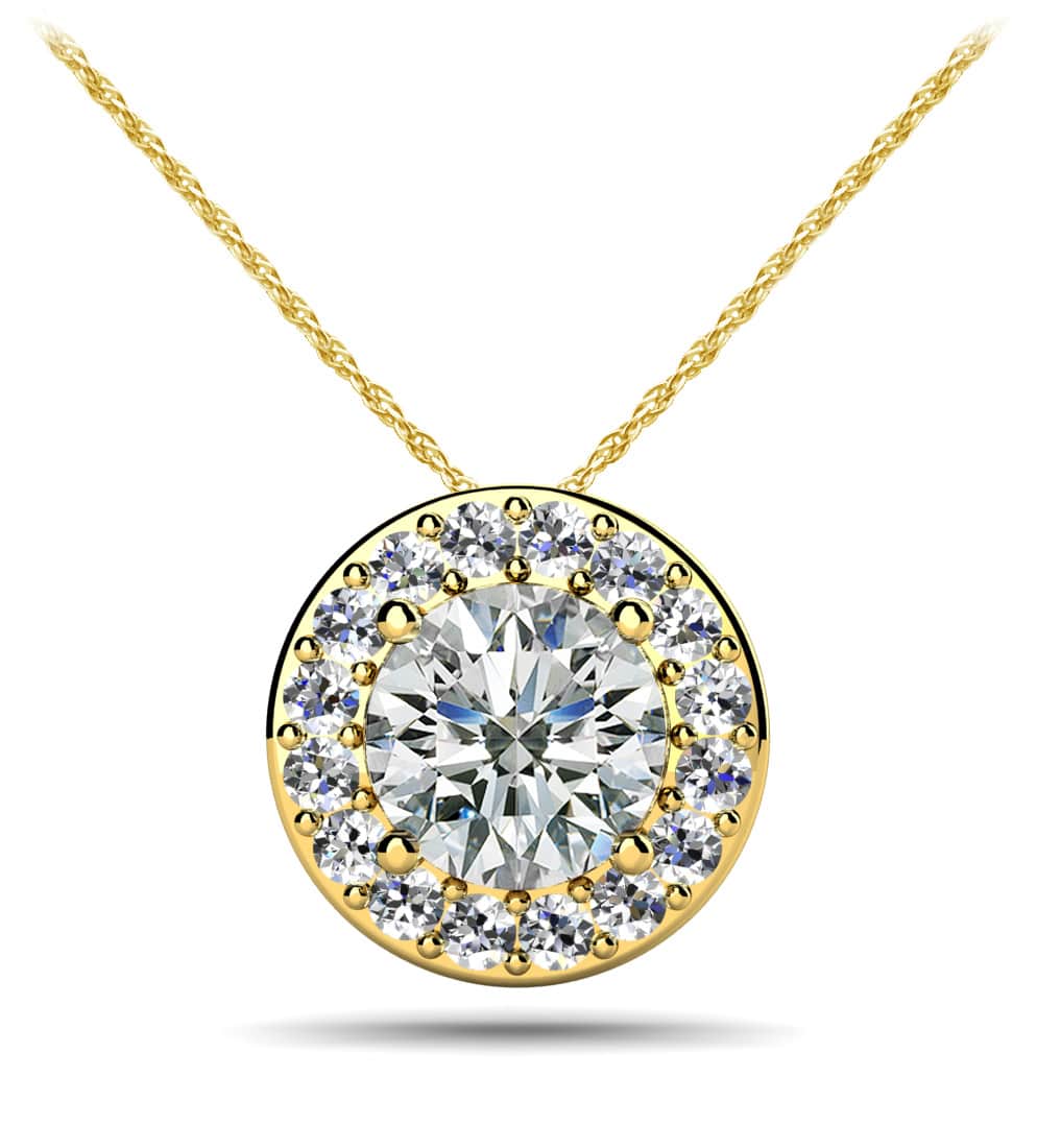 Surrounded With Love Diamond Pendant with 0.61 ct. (0.50 ct. center diamond) - Image 2