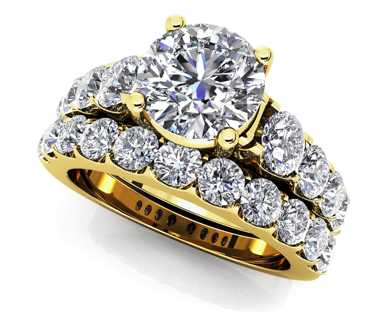 Sweet Dream Lab-Grown Diamond Bridal Set with 2.17 ct. (0.75 ct. center diamond) - Image 2