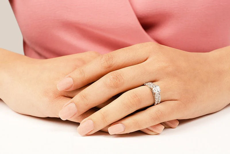 Sweet Dream Lab-Grown Diamond Bridal Set with 3.42 ct. (2.00 ct. center diamond) - Image 3