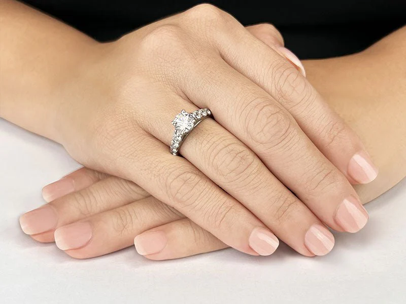 Sweet Dream Diamond Engagement Ring with 1.26 ct. (0.50 ct. center diamond) - Image 3