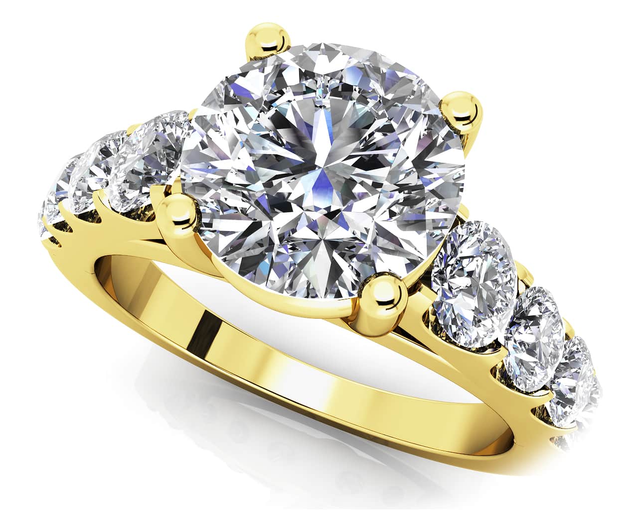 Sweet Dream Diamond Engagement Ring with 1.51 ct. (0.75 ct. center diamond) - Image 2