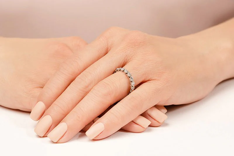 Swirl Frame Twist Diamond Eternity Band Diamond  with 1.68 ct.(finished) 3.3mm - Image 3