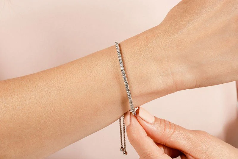 Timeless Dreams Adjustable Lab-Grown Diamond Bracelet with 1.65 ct.(finished) 2.7mm - Image 3