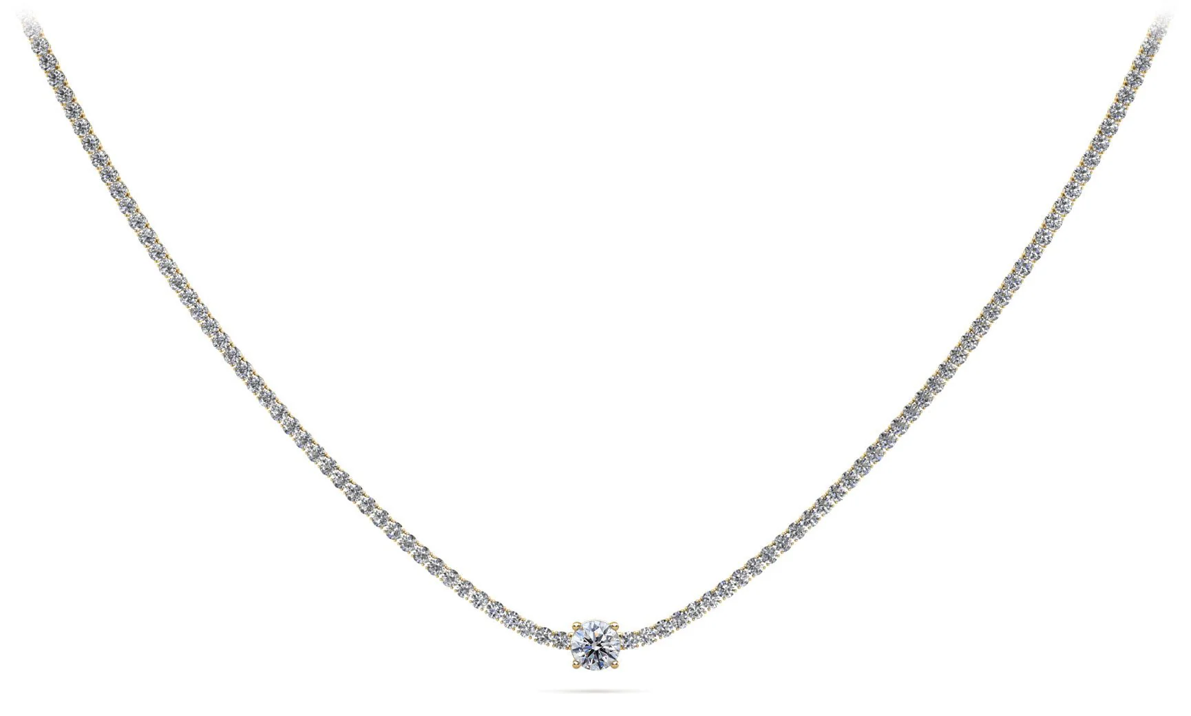 Timeless Dreams Brilliance Round Diamond Necklace with 8.22 ct.(finished) 2.2mm, 7.4mm - Image 2