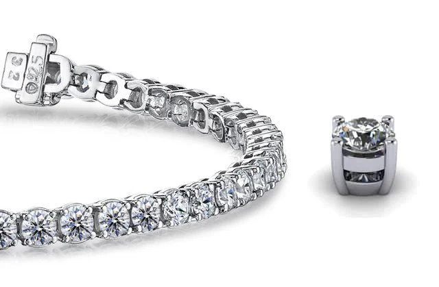 Timeless Dreams Diamond Tennis Bracelet with 12.87 ct.(finished) 4.4mm