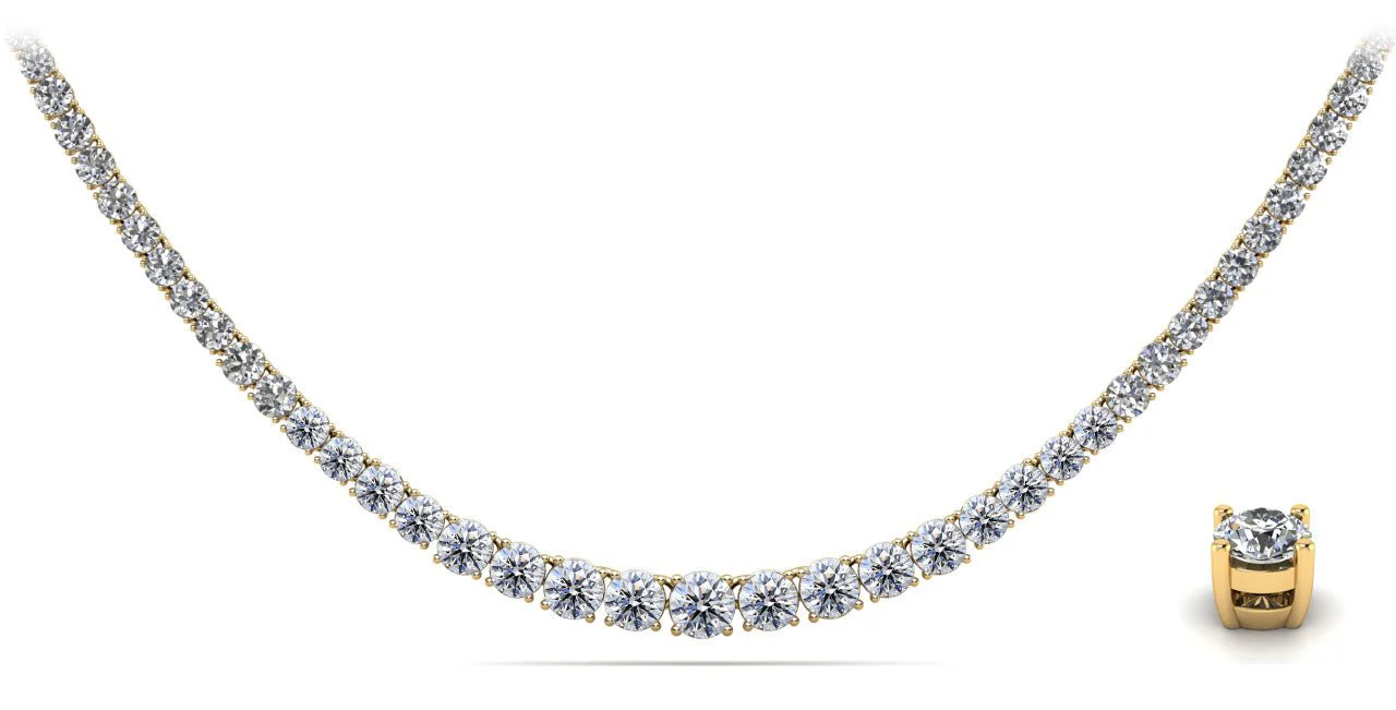 Timeless Dreams Tennis Lab-Grown Diamond Necklace with 8.15 ct.(finished) - Image 2