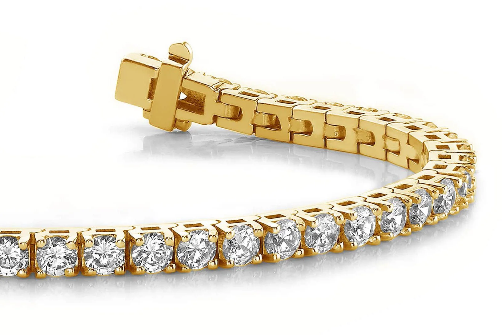 Timeless Four Prong Diamond Tennis Bracelet with 7.05 ct.(finished) 3.5mm - Image 2
