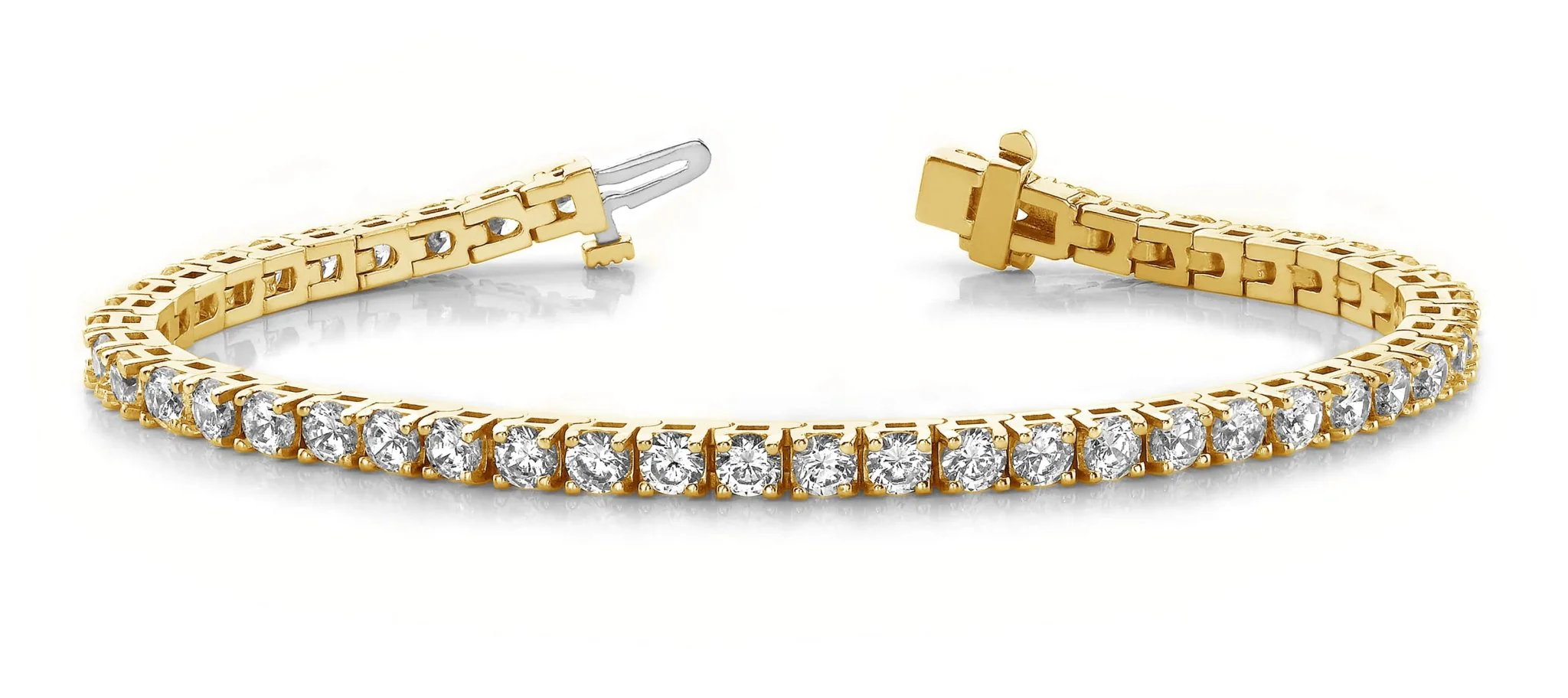 Timeless Four Prong Diamond Tennis Bracelet with 7.05 ct.(finished) 3.5mm - Image 4
