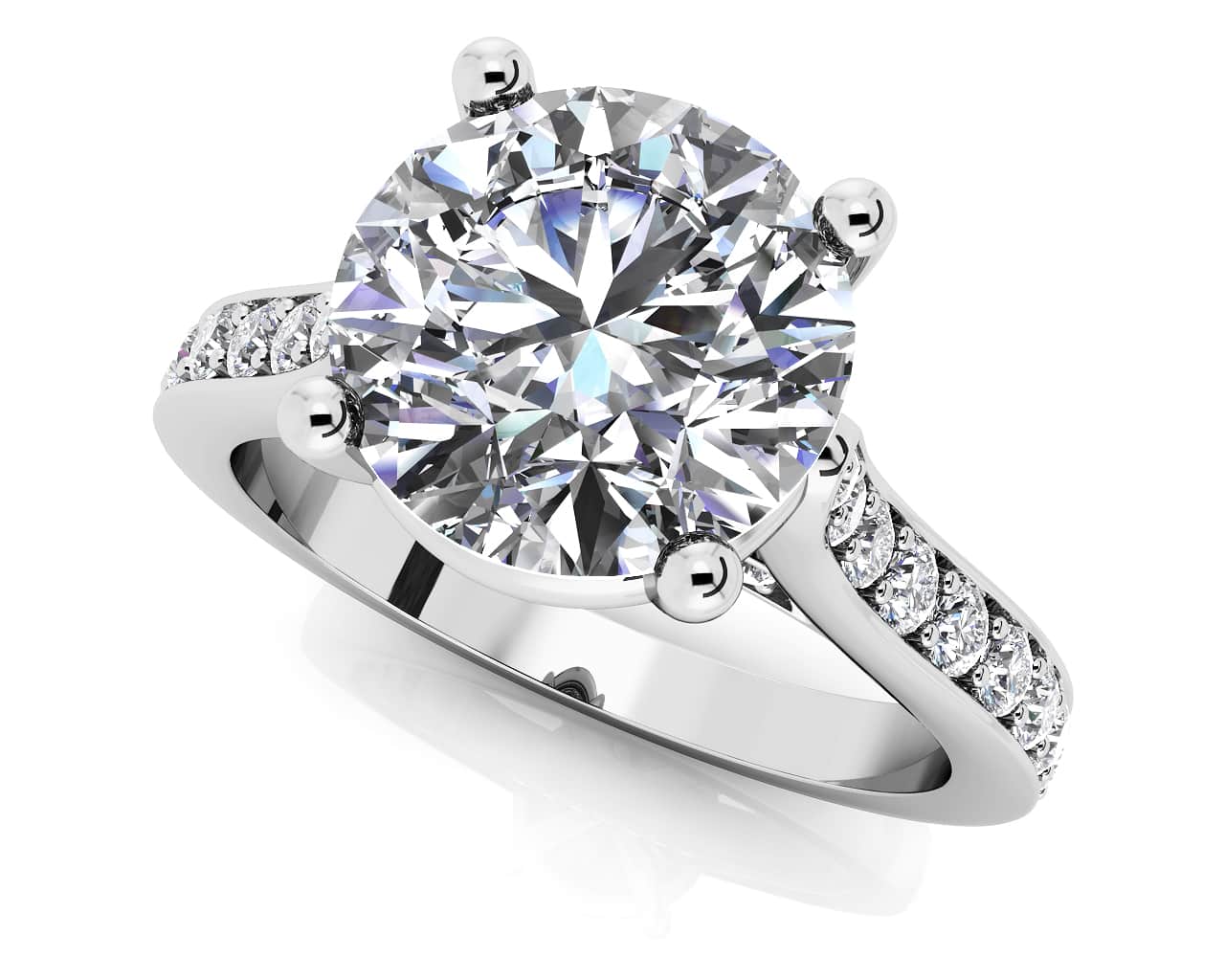 Timeless Love Diamond Engagement Ring with 0.89 ct. (0.50 ct. center diamond)