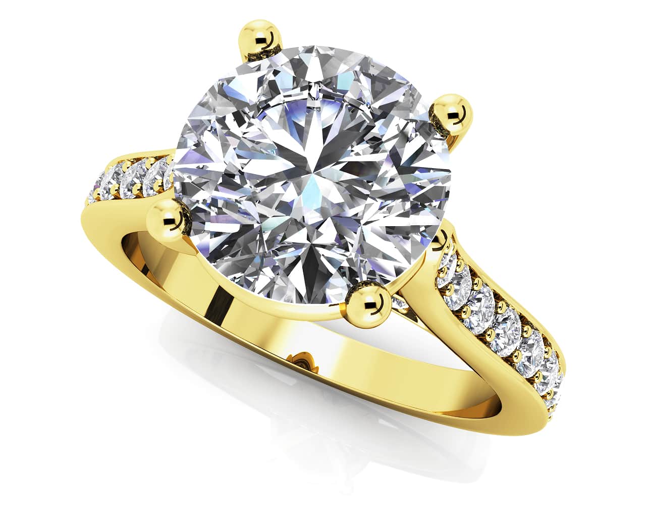 Timeless Love Diamond Engagement Ring with 0.89 ct. (0.50 ct. center diamond) - Image 2
