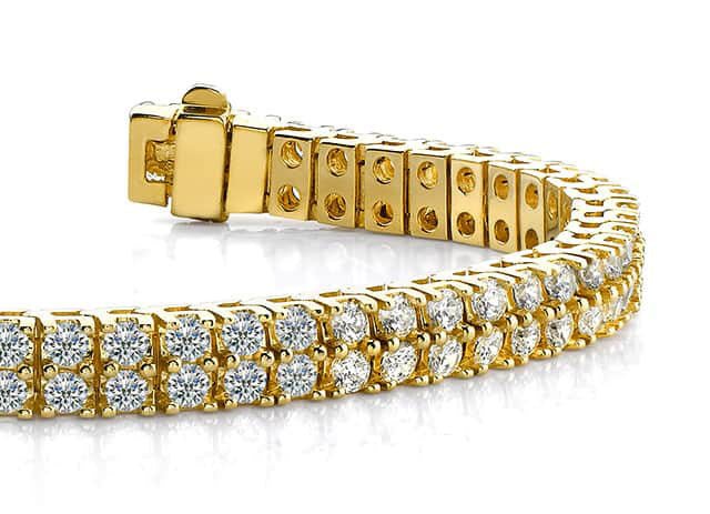 Timeless Two Row Diamond Tennis Bracelet Lab-Grown Diamond with 6.05 ct.(finished) 2.5mm - Image 2