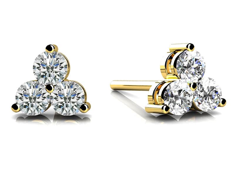 Trillium Diamond Diamond Studs with 0.63 ct.(finished) 3mm - Image 2
