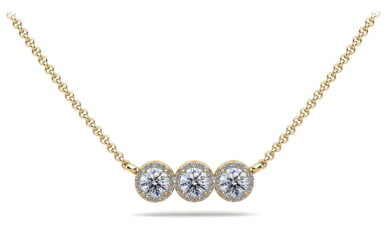 Triple Brilliance Diamond Necklace with 2.29 ct.(finished) 1.1mm, 5.5mm - Image 2