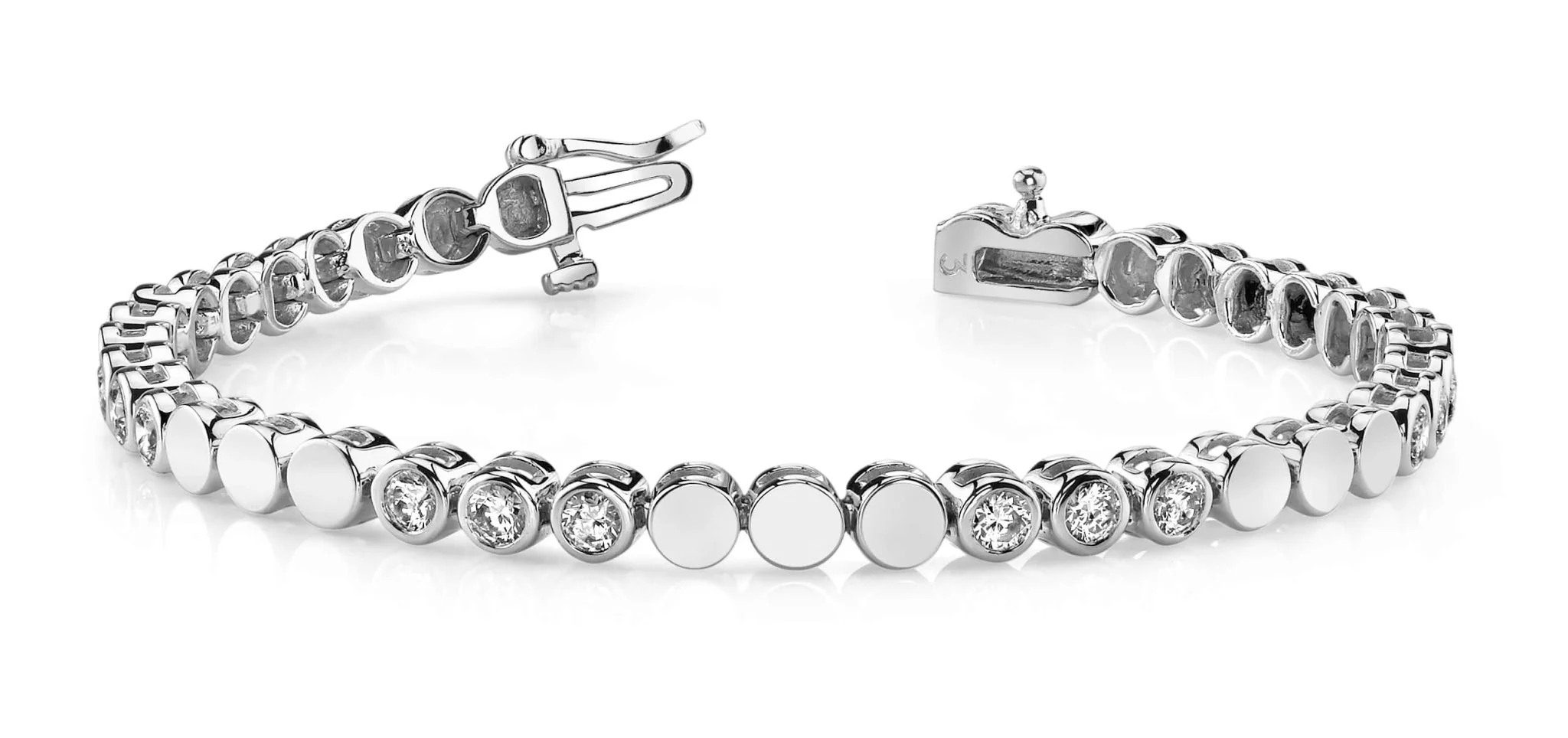 Triple Lab-Grown Diamond Bracelet with 1.34 ct.(finished) 2.5mm - Image 4