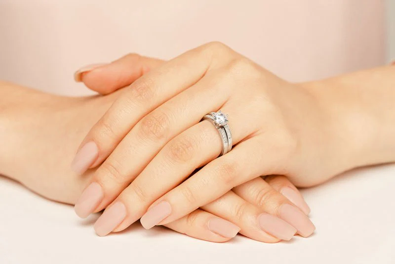 Twenty Five Hours A Day Lab-Grown Diamond Bridal Set with 1.38 ct. (1.25 ct. center diamond) - Image 5
