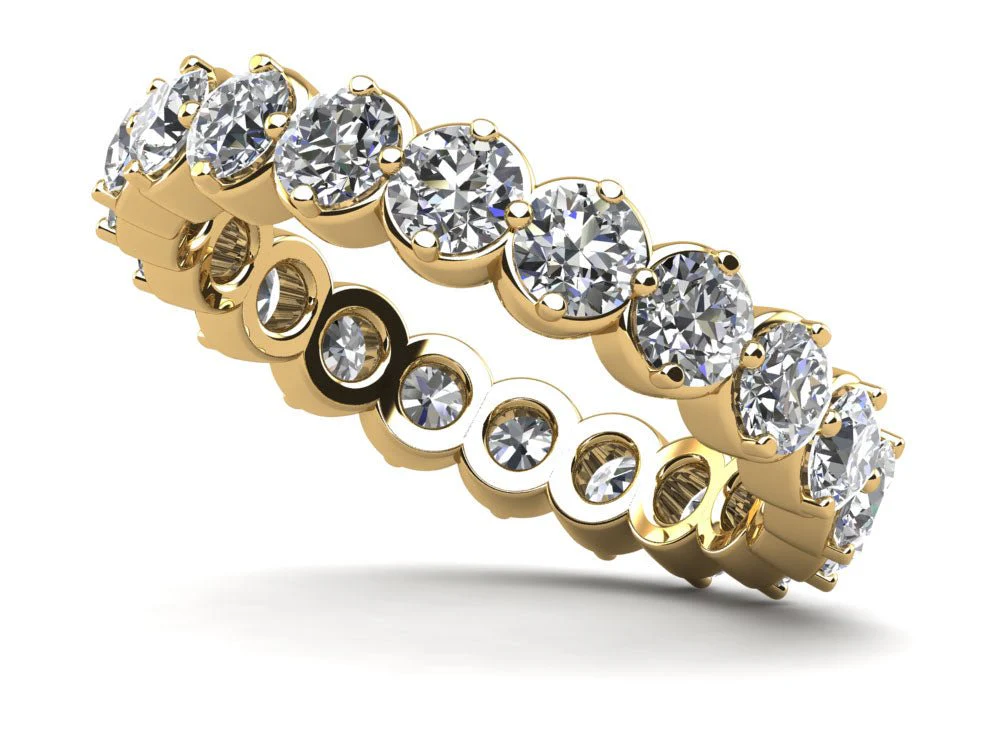 Uniquely Elegant Eternity Lab-Grown Diamond Ring with 4.00 ct.(finished) 4mm - Image 2