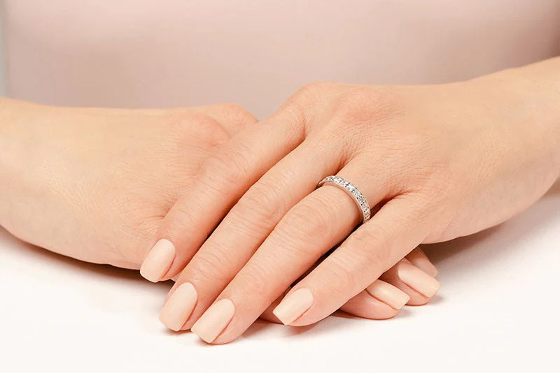 Vintage Beauty Princess Cut Diamond Ring with 0.51 ct.(finished) 1.7mm - Image 4