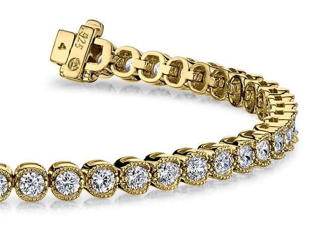 Vintage Dreams Tennis Diamond Bracelet with 5.04 ct.(finished) 3.2mm - Image 2