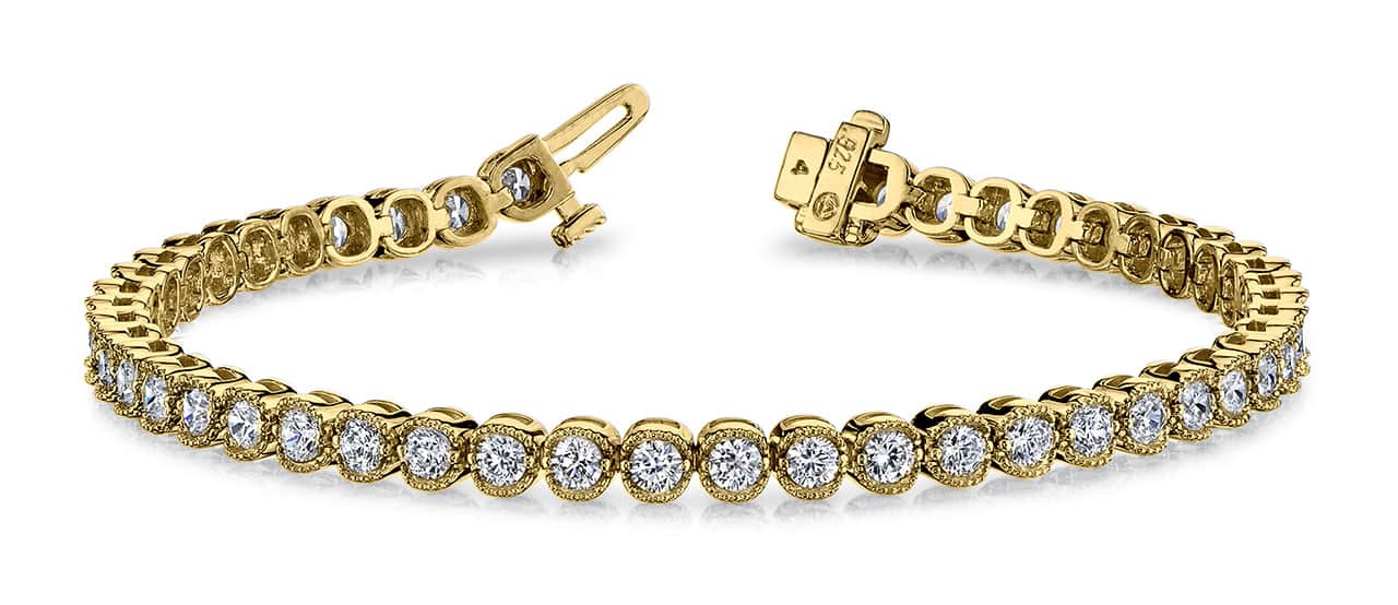 Vintage Dreams Tennis Diamond Bracelet with 5.04 ct.(finished) 3.2mm - Image 5