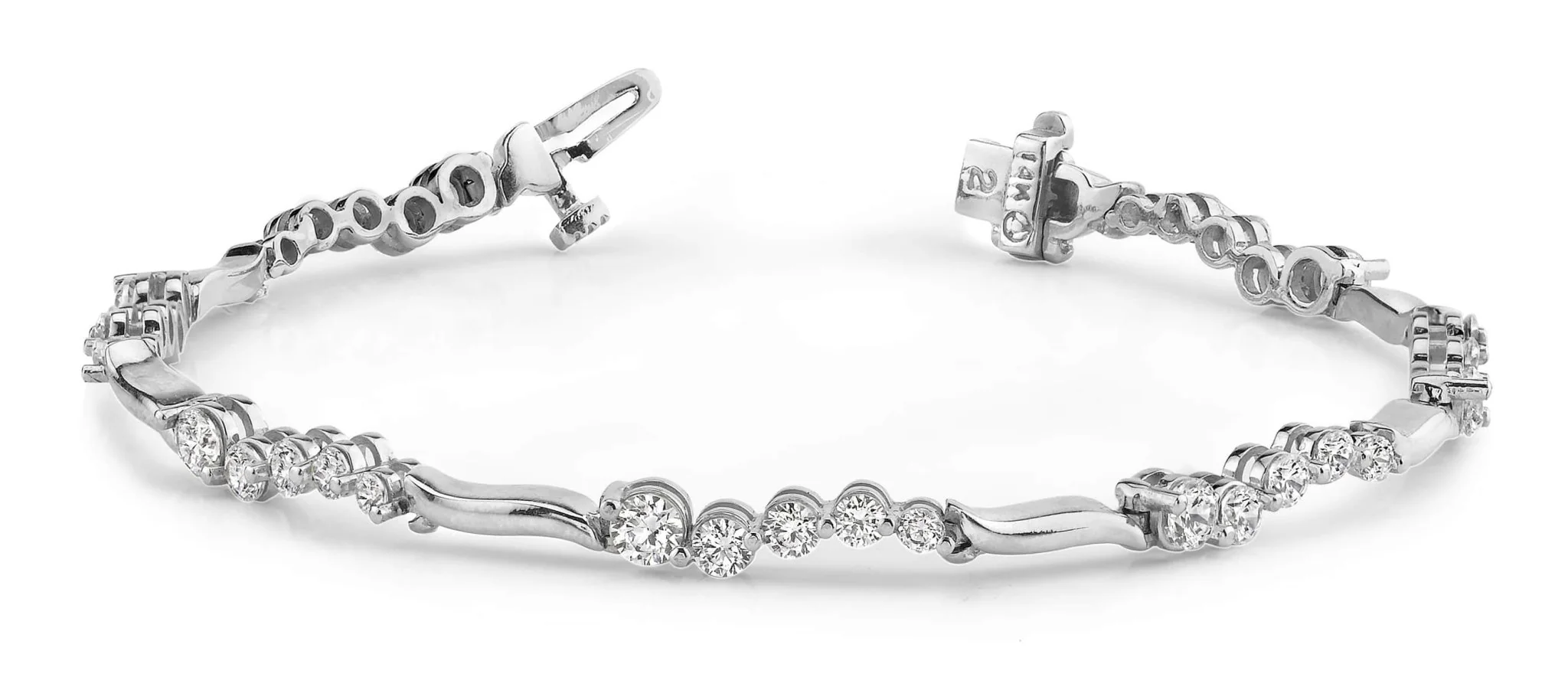 Wavy Journey Lab-Grown Diamond Bracelet with 2.06 ct.(finished) - Image 4