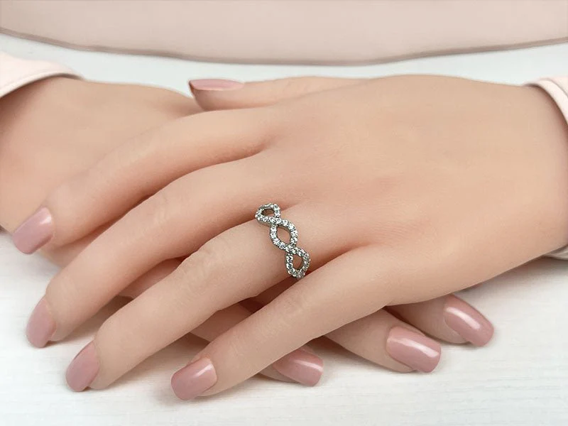 Woven Diamond Anniversary Ring with 0.29 ct.(finished) 1.2mm - Image 3