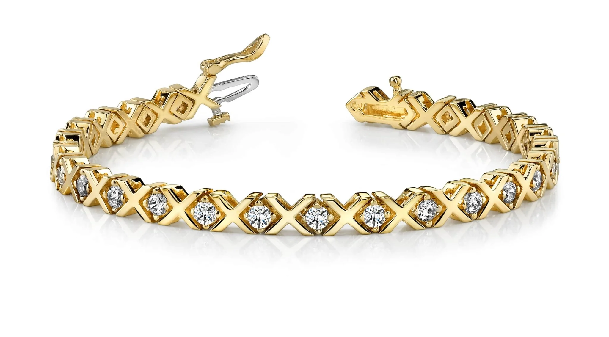 X And O Diamond Bracelet with 2.34 ct.(finished) 3.0mm - Image 5