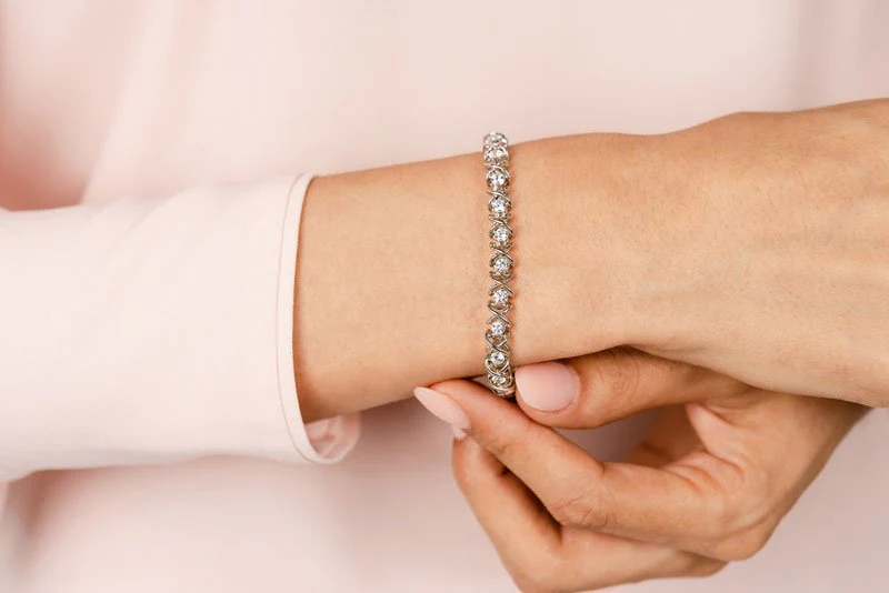 X Link Diamond Tennis Lab-Grown Diamond Bracelet with 1.98 ct.(finished) 2.6mm - Image 3