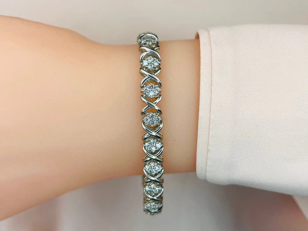 X Quad Lab-Grown Diamond Bracelet with 2.05 ct.(finished) 1.9mm - Image 3